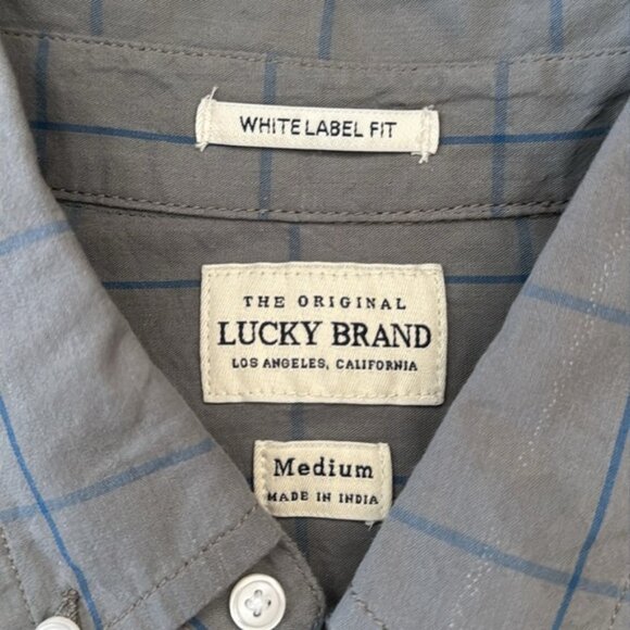 Lucky Brand Medium Gray Button Front Shirt - Picture 3 of 7